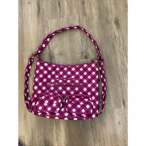 Lug Zipliner 2 Convertible Hobo Bag in Gingham Berry